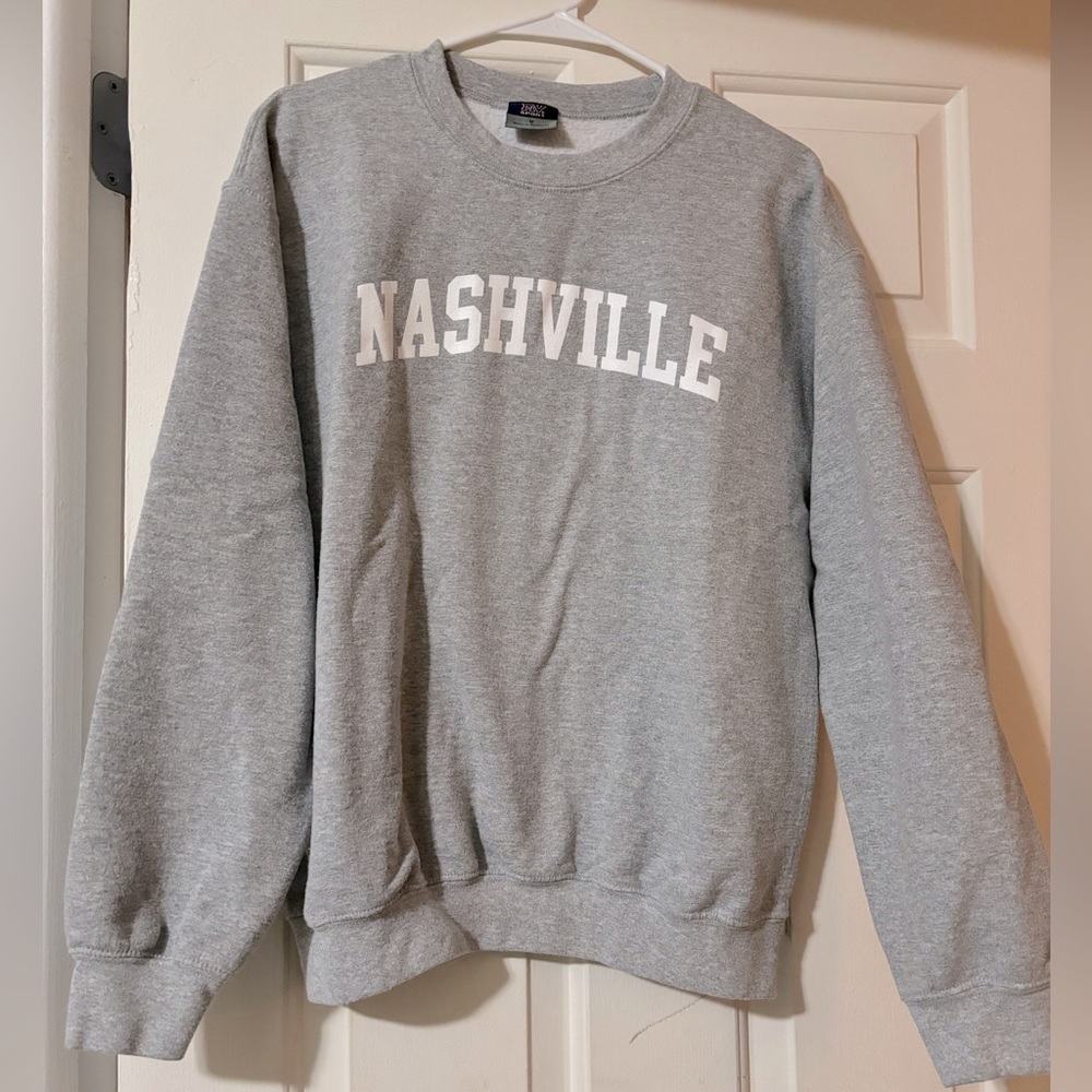 MV Sport Gray Nashville crewneck, size medium (runs slightly small)